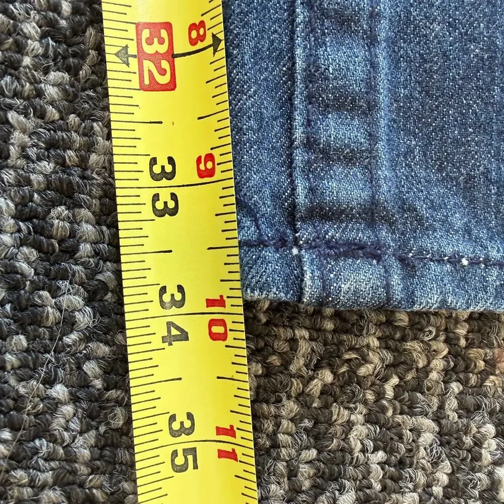 True Religion Boot Cut Denim Jeans Mens Faded Distressed Flap Pocket USA 38x34